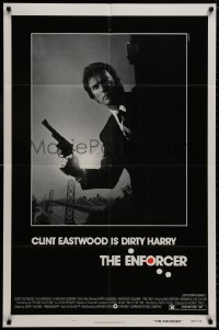 8z267 ENFORCER 1sh 1976 classic image of Clint Eastwood as Dirty Harry holding .44 magnum!