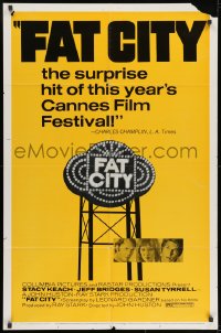 8z294 FAT CITY 1sh 1972 Stacy Keach, Jeff Bridges, Susan Tyrrell, John Huston, boxing!