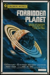8z319 FORBIDDEN PLANET 1sh R1972 fabulous and mysterious adventures await you in the year 2200!