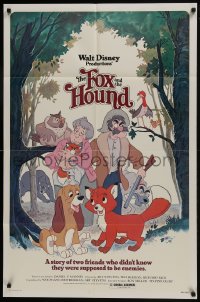 8z328 FOX & THE HOUND 1sh 1981 two friends who didn't know they were supposed to be enemies!