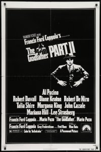 8z356 GODFATHER PART II 1sh 1974 Al Pacino in Francis Ford Coppola classic sequel!