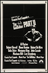 8z357 GODFATHER PART II int'l 1sh 1974 Francis Ford Coppola classic crime sequel, Best Picture!