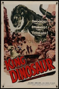 8z510 KING DINOSAUR 1sh 1955 cool dinosaur image, mightiest prehistoric monster of all!