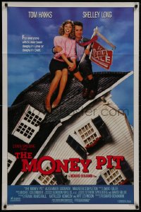 8z613 MONEY PIT 1sh 1986 Steven Spielberg, Tom Hanks & Shelley Long are deeply in love & debt!