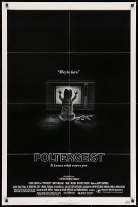 8z700 POLTERGEIST style B 1sh 1982 Tobe Hooper & Steven Spielberg, the first real ghost story!