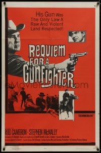 8z722 REQUIEM FOR A GUNFIGHTER 1sh 1965 Rod Cameron, Stephen McNally, Tim McCoy, Bob Steele