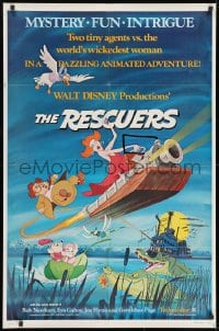 8z723 RESCUERS 1sh 1977 Disney mouse mystery adventure cartoon from depths of Devil's Bayou!