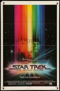 8z822 STAR TREK advance 1sh 1979 cool art of Shatner, Nimoy, Khambatta and Enterprise by Bob Peak!