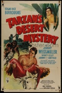 8z861 TARZAN'S DESERT MYSTERY 1sh R1949 Johnny Weissmuller, Johnny Sheffield & Cheetah!