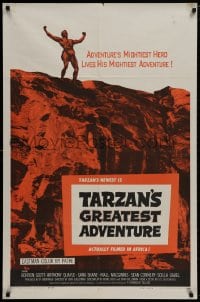 8z862 TARZAN'S GREATEST ADVENTURE 1sh 1959 hero Gordon Scott lives his mightiest adventure!