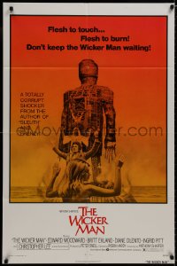 8z957 WICKER MAN 1sh 1974 Christopher Lee, Britt Ekland, cult horror classic!