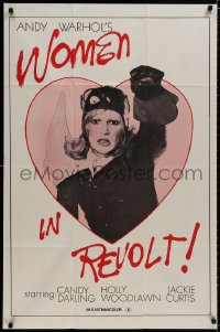 8z979 WOMEN IN REVOLT 1sh 1972 Andy Warhol's satirical take on Women's Liberation, Candy Darling!