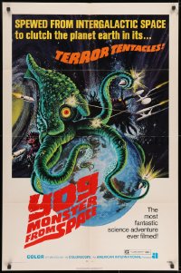 8z991 YOG: MONSTER FROM SPACE 1sh 1971 it was spewed from intergalactic space to clutch Earth!