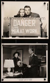 9a932 DANGER - LOVE AT WORK 2 8x10 stills 1937 great images of sexy Ann Sothern, Jack Haley!