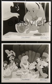9a515 ALICE IN WONDERLAND 8 8x10 stills R1974 Disney classic cartoon from Lewis Carroll's book!