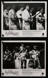 9a722 BEATLEMANIA 5 8x10 stills 1981 great images of The Beatles impersonators, rock 'n' roll!