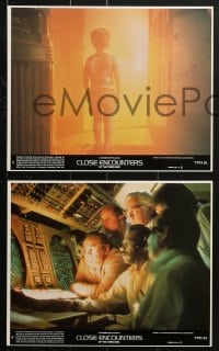 9a073 CLOSE ENCOUNTERS OF THE THIRD KIND 8 8x10 mini LCs 1977 Steven Spielberg, Dreyfuss, Truffaut!