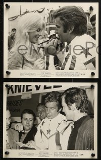 9a666 EVEL KNIEVEL 6 8x10 stills 1971 great images of George Hamilton as THE daredevil!