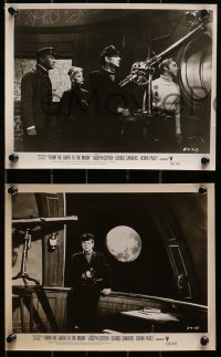 9a864 FROM THE EARTH TO THE MOON 3 8x10 stills 1958 Joseph Cotten, George Sanders, Debra Paget!