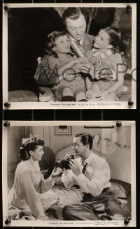 9a871 JOURNEY FOR MARGARET 3 8x10 stills 1942 c/us of Laraine Day & Robert Young and kids!