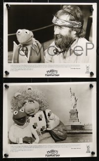 9a619 MUPPETS TAKE MANHATTAN 7 8x10 stills 1984 Jim Henson & Frank Oz, Miss Piggy & Kermit!