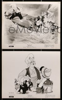 9a693 PINOCCHIO 6 8x10 stills R1962 Disney classic fantasy cartoon about a wooden boy who wants to be real!
