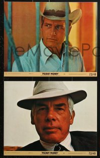 9a113 POCKET MONEY 8 8x10 mini LCs 1972 Paul Newman, Lee Marvin, Strother Martin!