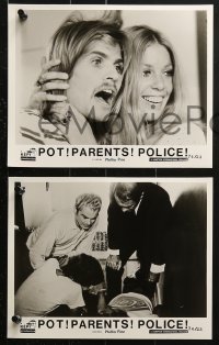 9a624 POT PARENTS POLICE 7 8x10 stills 1974 Phillip Pine, Robert Mantell, Madelyn Keen, drugs!