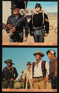 9a121 SOMETHING BIG 8 8x10 mini LCs 1971 Dean Martin, Brian Keith, Honor Blackman, swinging western!