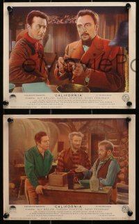 9a178 CALIFORNIA 4 color English FOH LCs 1946 Ray Milland, Barbara Stanwyck, Barry Fitzgerald!