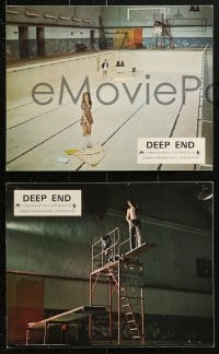 9a047 DEEP END 12 color English FOH LCs 1971 Jerzy Skolimowski coming-of-age sex movie!