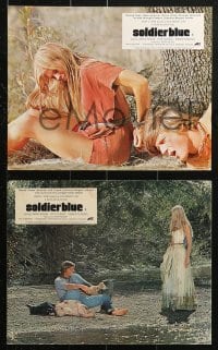 9a120 SOLDIER BLUE 8 color English FOH LCs 1970 Bergen, Strauss, Pleasence, most savage film!