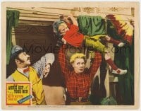 9b042 ANNIE GET YOUR GUN LC #3 1950 Keenan Wynn watches Betty Hutton lift child over her head!