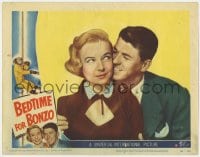 9b067 BEDTIME FOR BONZO LC #8 1951 romantic close up of Ronald Reagan & pretty Diana Lynn!
