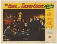 9b241 DUEL AT SILVER CREEK LC #7 1952 Audie Murphy will not allow funny business at poker game!