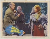 9b265 FIRST MEN IN THE MOON LC 1964 Martha Hyer & Lionel Jeffries with wacky aliens!