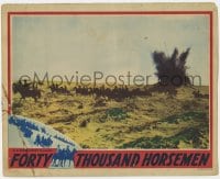 9b278 FORTY THOUSAND HORSEMEN LC 1941 Australian World War I movie, same story told in Gallipoli!