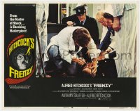 9b283 FRENZY LC #7 1972 Anthony Shaffer, Alfred Hitchcock, police & doctor inspect body!