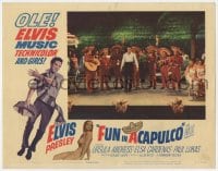 9b290 FUN IN ACAPULCO LC #8 1963 Elvis Presley performing on stage with Mexican guitarists!