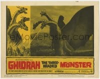 9b299 GHIDRAH THE THREE HEADED MONSTER LC #8 1965 best image of the rubbery dragon breathing fire!