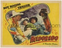 9b342 HELDORADO LC #8 1946 close up of Roy Rogers & Gabby Hayes tying up the bad guys!