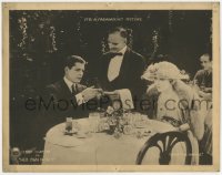 9b346 HER OWN MONEY LC 1922 Warner Baxter tells restaurant waiter to keep the change, Mae Busch