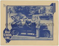 9b352 HIGH SCHOOL GIRL LC R1940s teen guys try to pick up pretty girls in their 'blondes only' car!