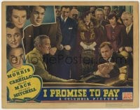 9b378 I PROMISE TO PAY LC 1937 Thomas Mitchell & crowd stare at unconscious Chester Morris!