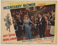 9b391 INCENDIARY BLONDE LC #3 1945 sexy Betty Hutton as Texas Guinan at New Year's Eve party!
