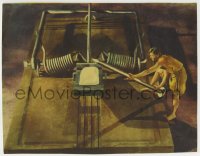 9b392 INCREDIBLE SHRINKING MAN LC #8 1957 great fx image of tiny man using nail to set mouse trap!