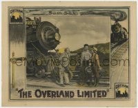 9b651 OVERLAND LIMITED LC 1925 great image of Malcolm McGregor & Alice Lake standing by train!