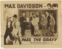 9b662 PASS THE GRAVY LC 1928 Max Davidson & Martha Sleeper about to kiss at their wedding, rare!