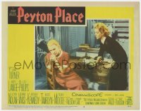 9b668 PEYTON PLACE LC #6 1958 Lana Turner stares at worried Hope Lange, classic melodrama!