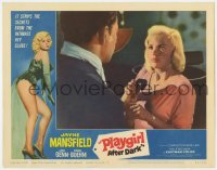 9b675 PLAYGIRL AFTER DARK LC #2 1962 close up of man grabbing phone from sexy Jayne Mansfield!